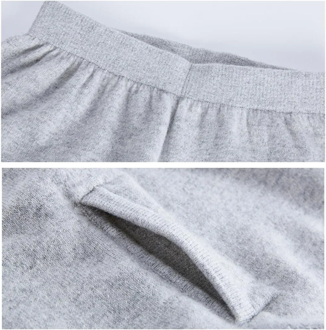 97% Cashmere Men Women Thermal Underwear Winter Leggings Mens Base Layer Womens Tights Long Johns Wool Heavy Weight