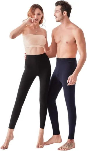 97% Cashmere Men Women Thermal Underwear Winter Leggings Mens Base Layer Womens Tights Long Johns Wool Heavy Weight