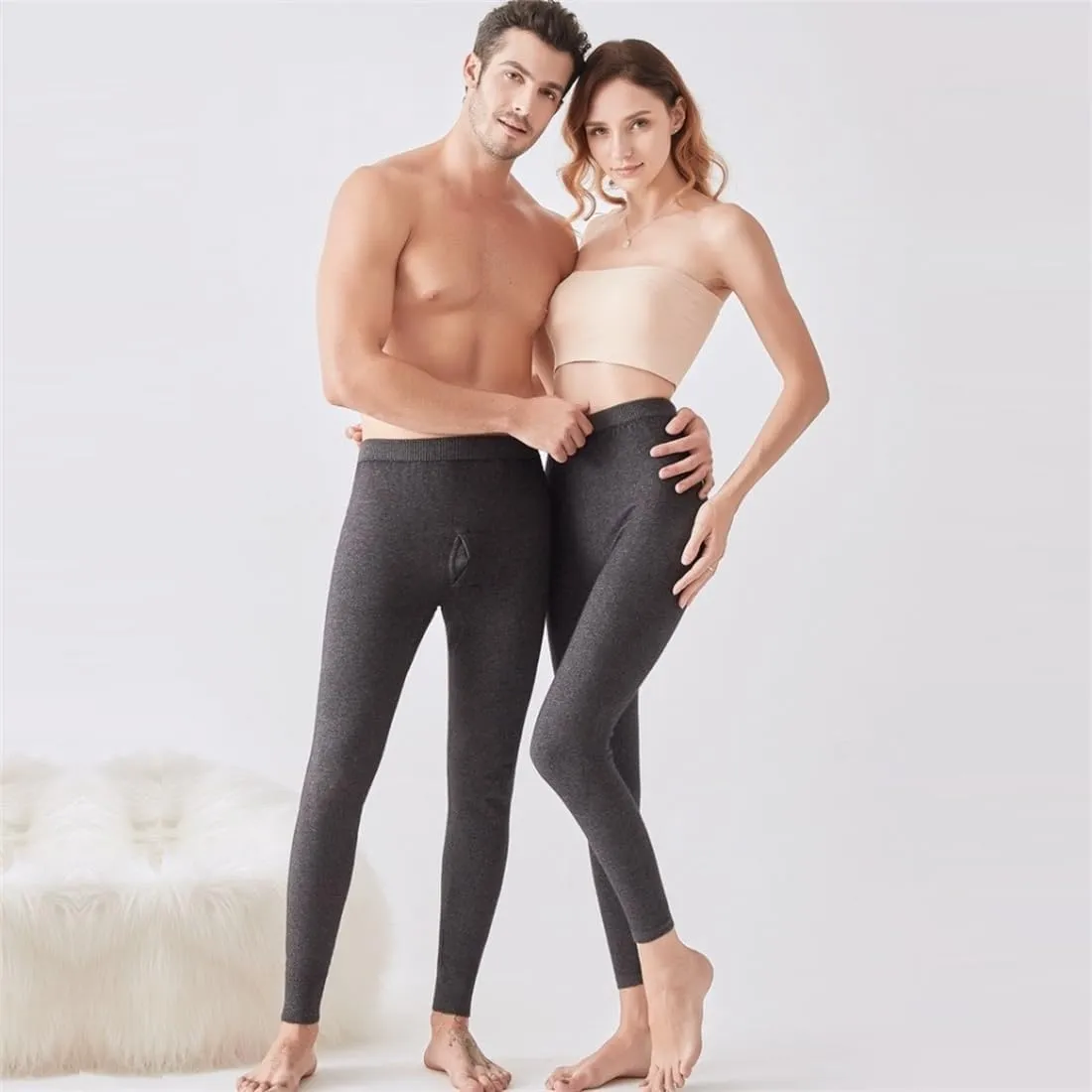97% Cashmere Men Women Thermal Underwear Winter Leggings Mens Base Layer Womens Tights Long Johns Wool Heavy Weight