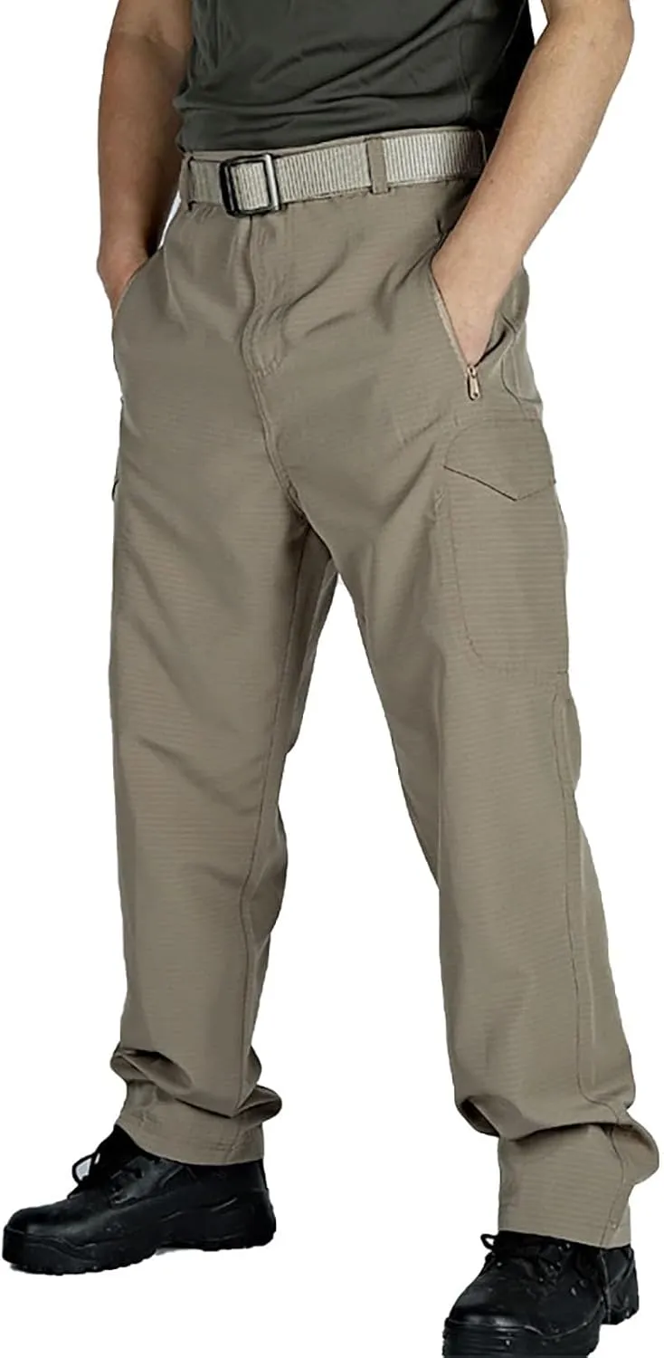 ADHOWBEW Mens Tactical Cargo Pants Stretch Relaxed Fit Waterproof Work Big and Tall Construction Joggers