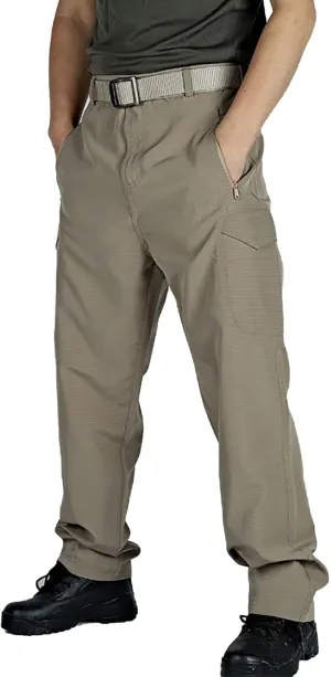 ADHOWBEW Mens Tactical Cargo Pants Stretch Relaxed Fit Waterproof Work Big and Tall Construction Joggers