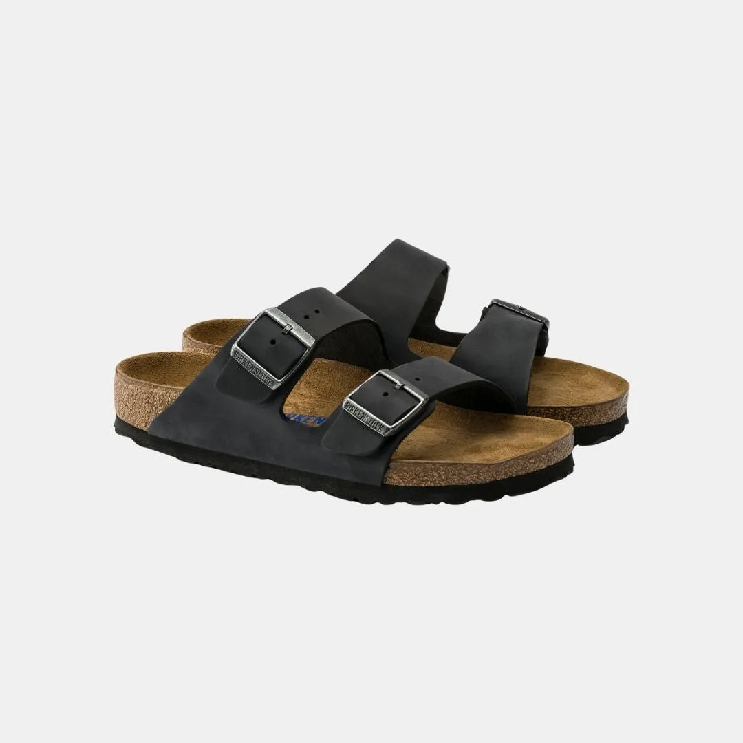 Birkenstock Arizona Soft Footbed Oiled Leather Men's Black