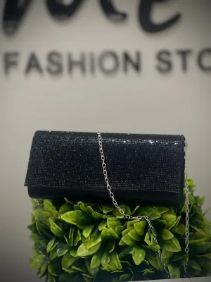 Black Rhinestones Bag