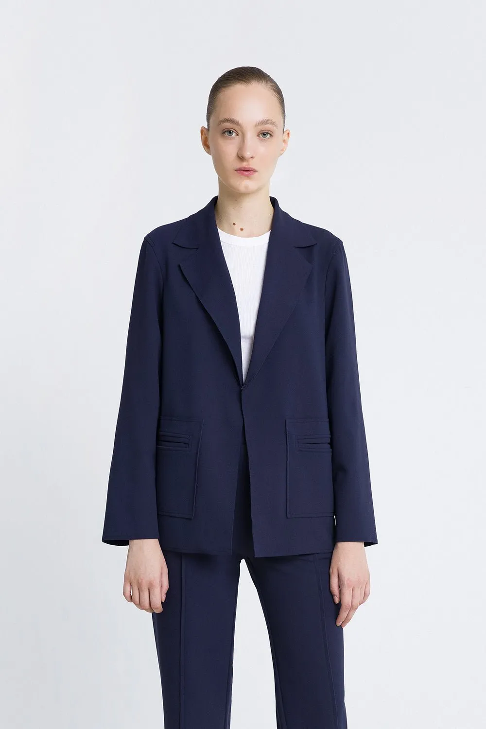 Blazer punto navy