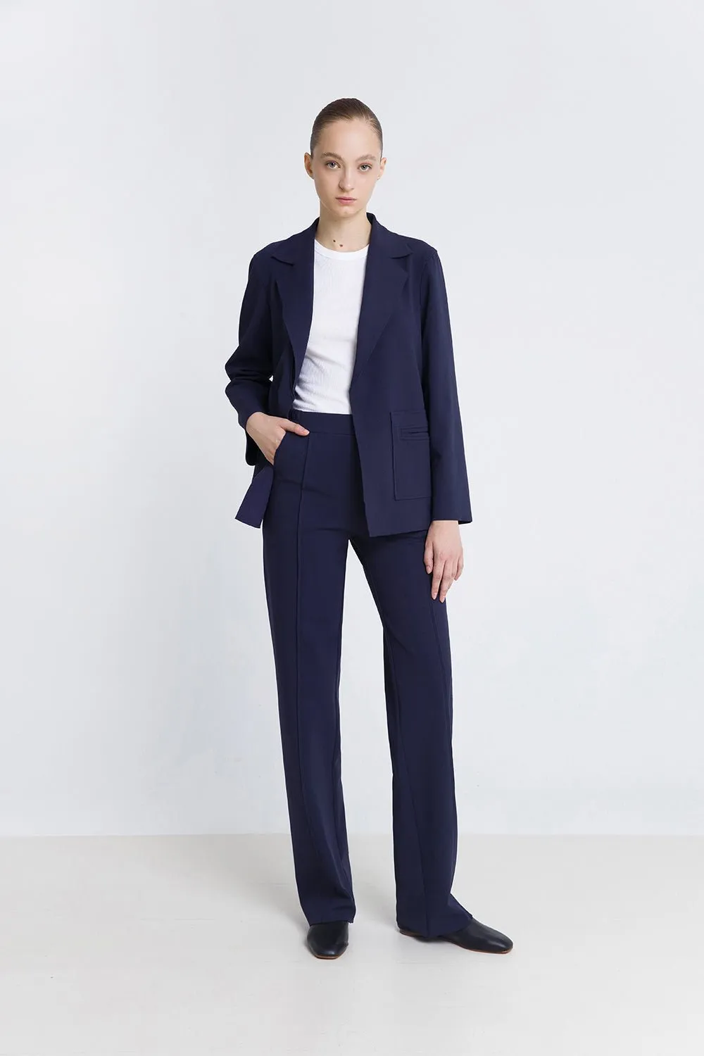 Blazer punto navy