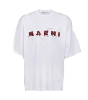 Camiseta Con Logotipo Marni