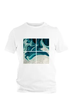 CAMISETA M/C COMFORT BLUE ABSTRACT