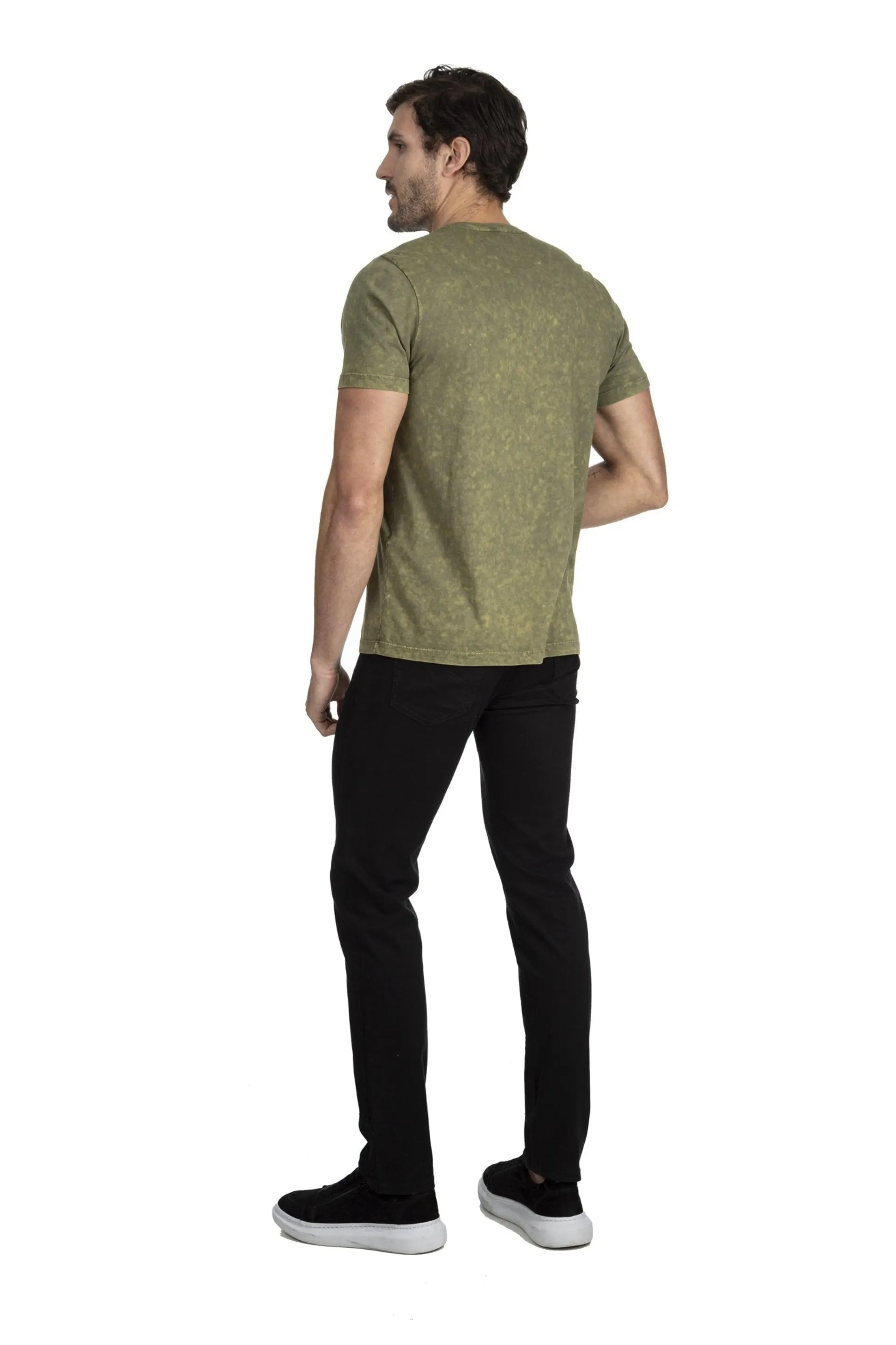 CAMISETA M/C COMFORT EM SILK EST. ROSAS MARMORIZADO