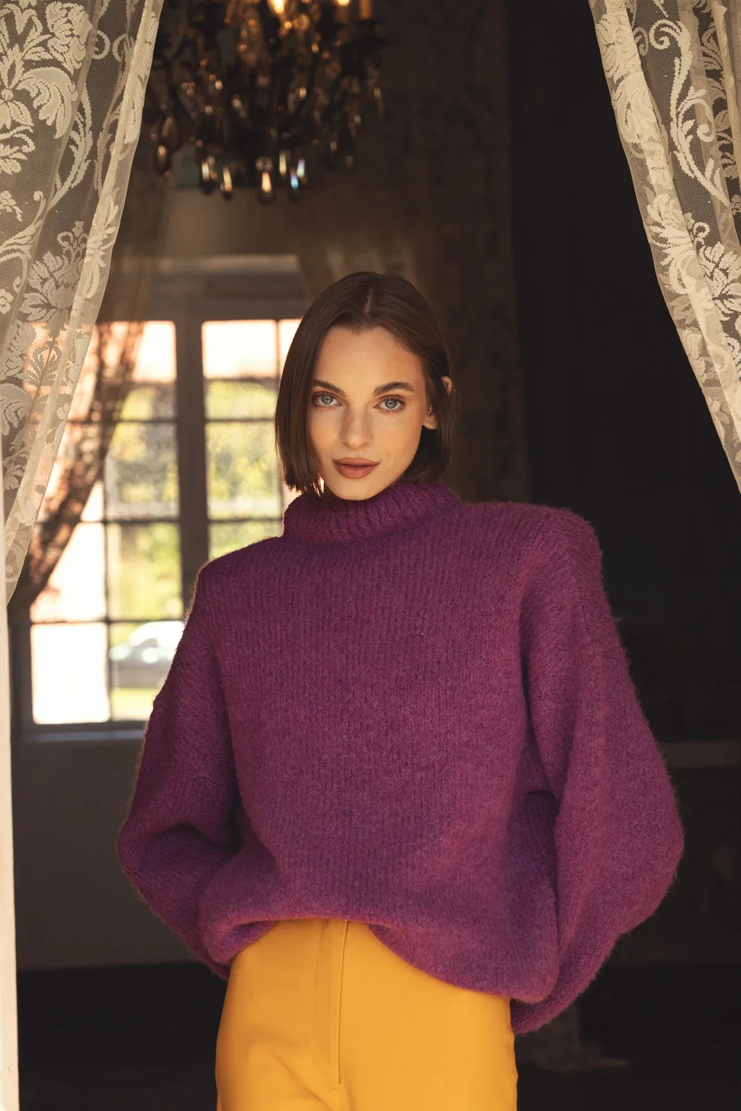 CAMISOLA DE MALHA ROXA
