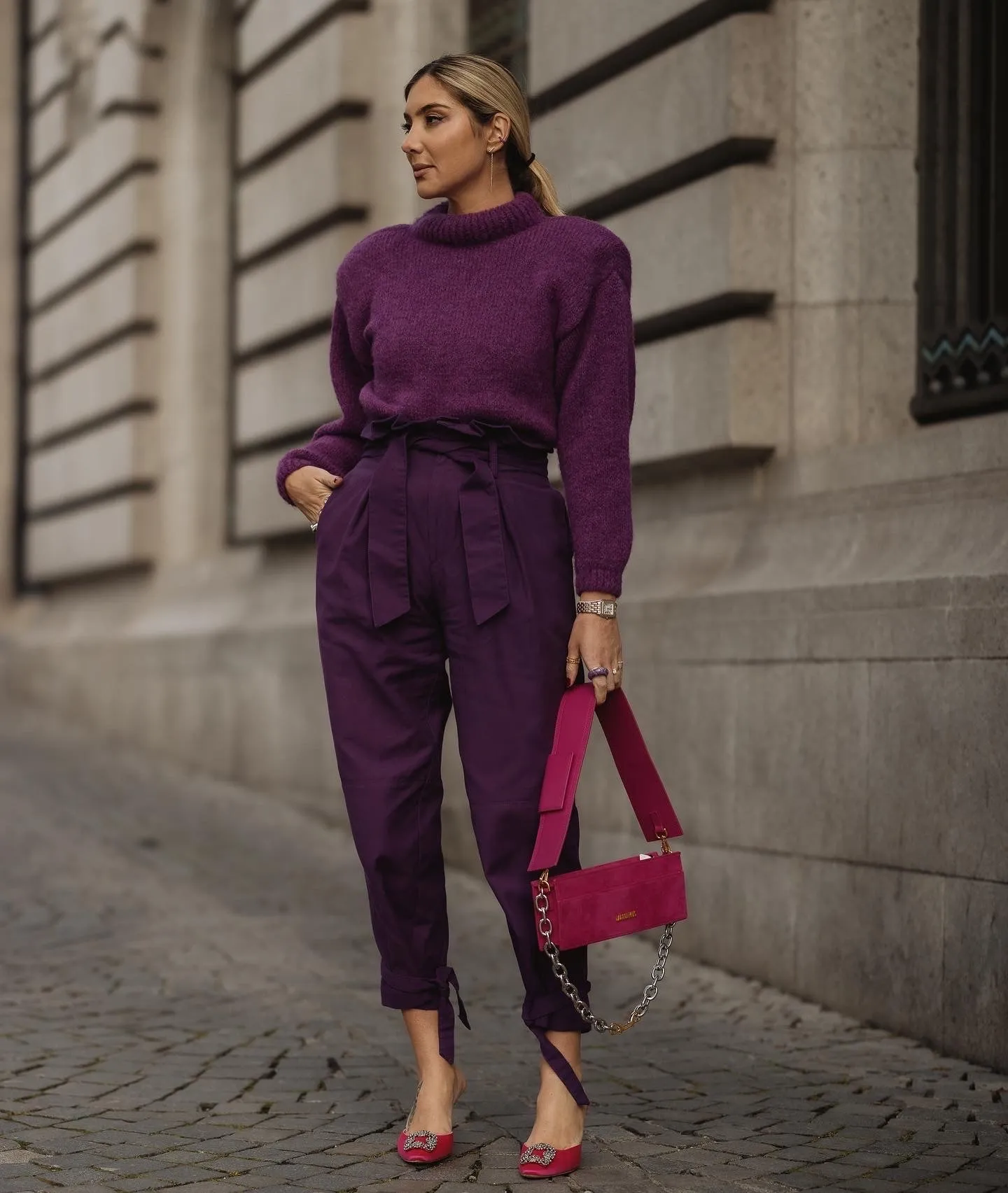 CAMISOLA DE MALHA ROXA