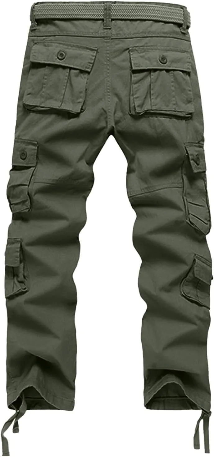 Cargo Pants for Men Outdoor Tactical Stretch Work Multi Pockets Ripstop Baggy Water Resistant Joggers