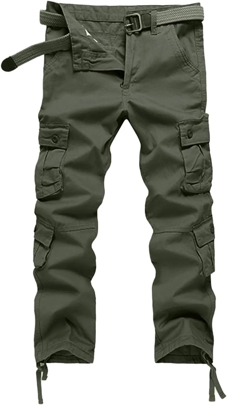 Cargo Pants for Men Outdoor Tactical Stretch Work Multi Pockets Ripstop Baggy Water Resistant Joggers