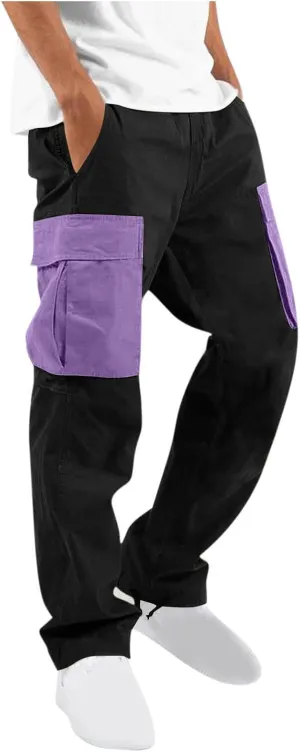 Cargos Pants Men Big and Tall Relaxed Fit Construction Work Hiking Workout Joggers