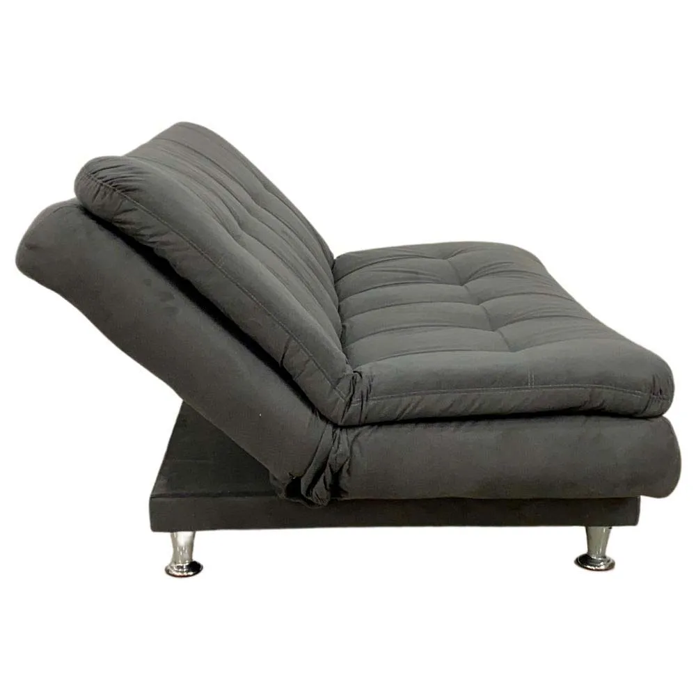 Combo Sofa Cama  Grecia Tela Gris   3 Cojines Decorativos   2 Poltronas Grecia  Mesa Centro