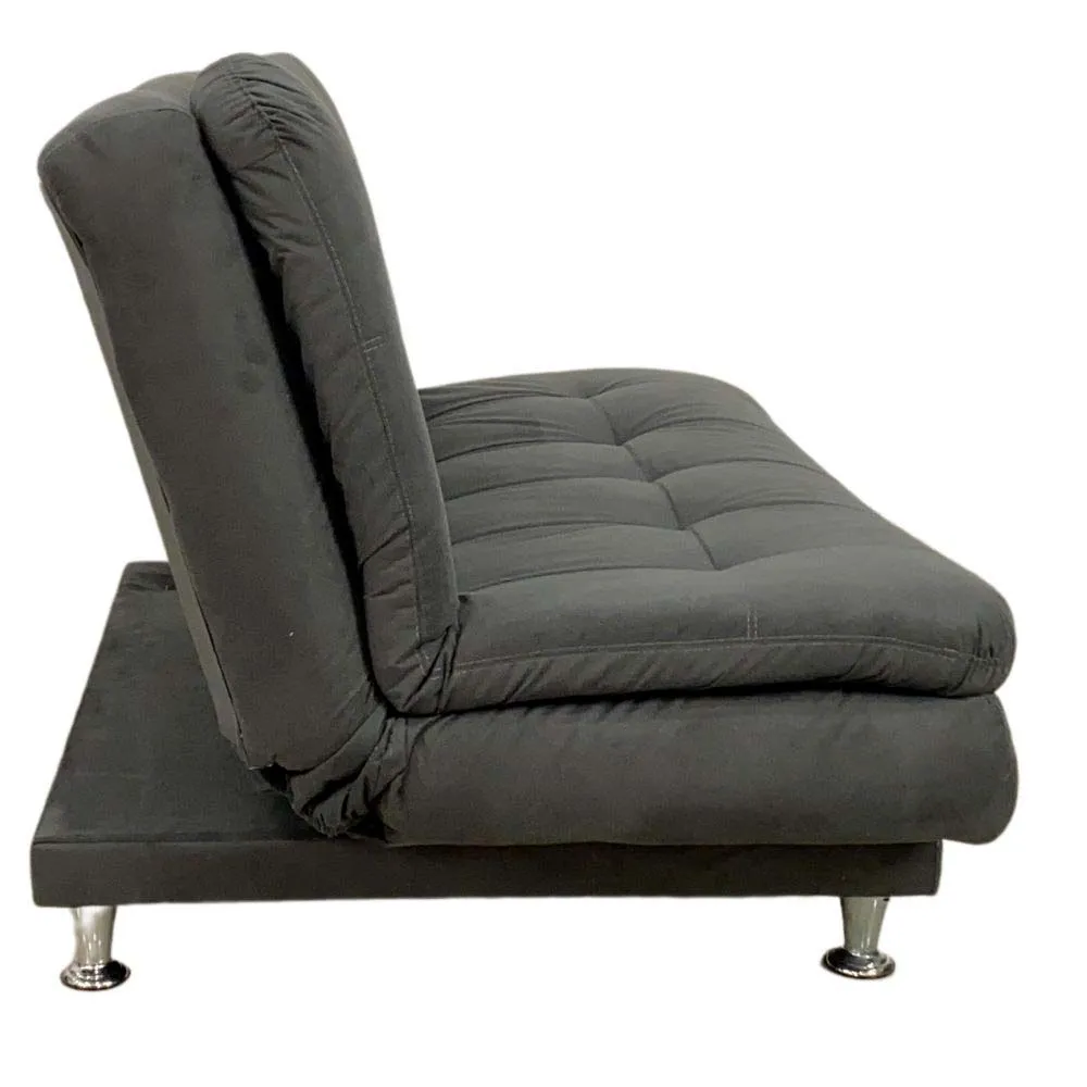 Combo Sofa Cama  Grecia Tela Gris   3 Cojines Decorativos   2 Poltronas Grecia  Mesa Centro