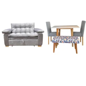 Combo Sofa Cama Tampa   Juego de Comedor Nordico