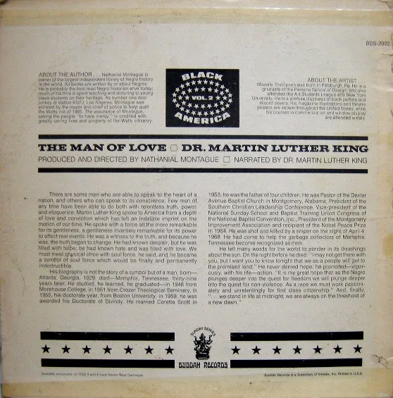 Dr. Martin Luther King* - The Man Of Love (LP) (VG )