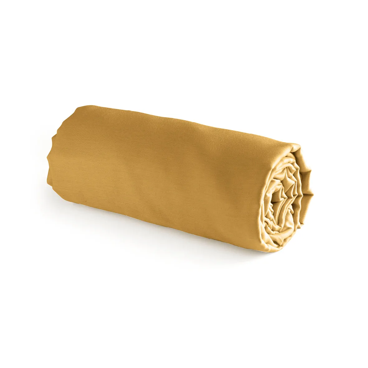 Drap-housse satin de coton - Jaune
