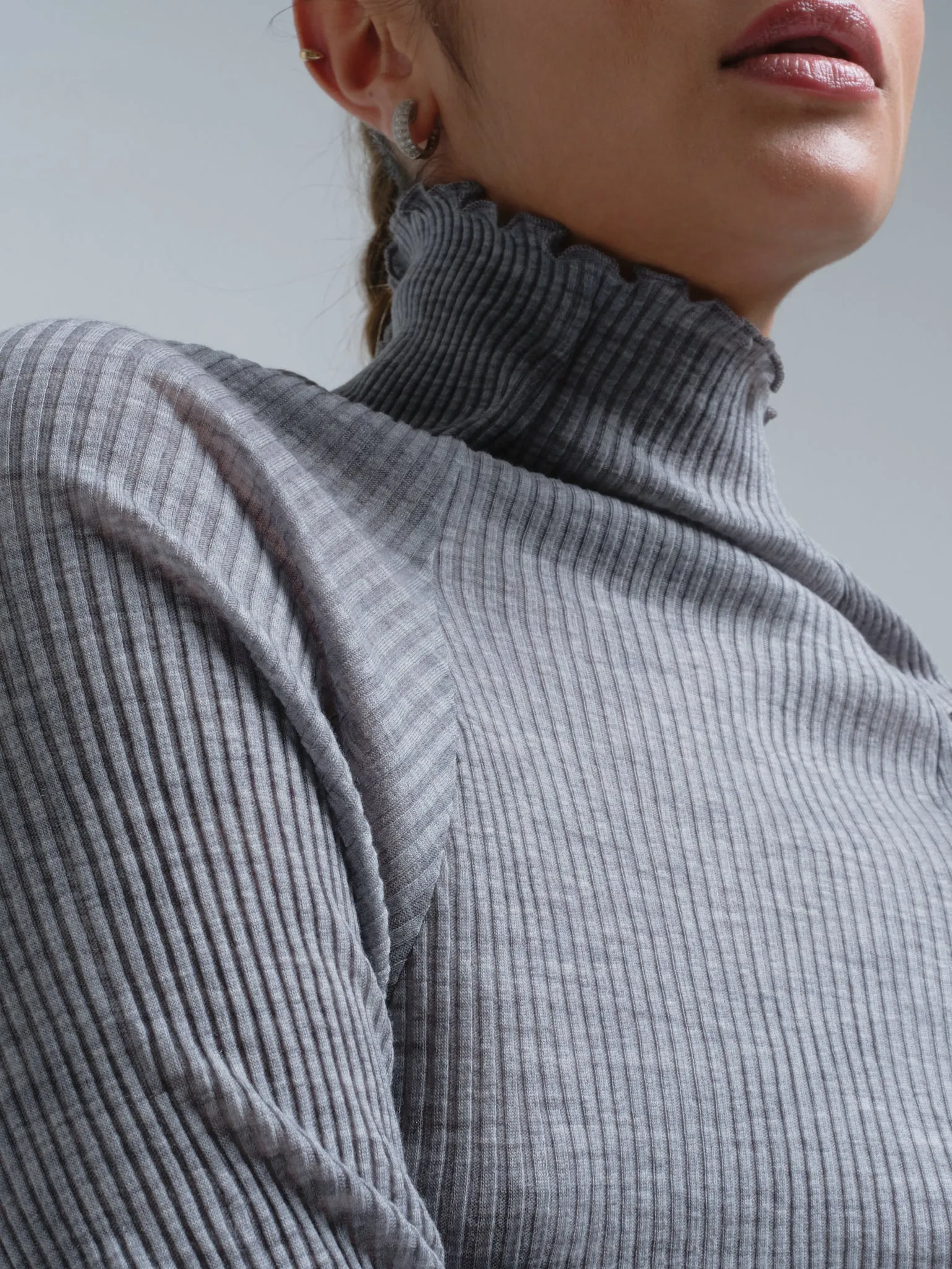 Fiori | Merino wool - Grey Melange