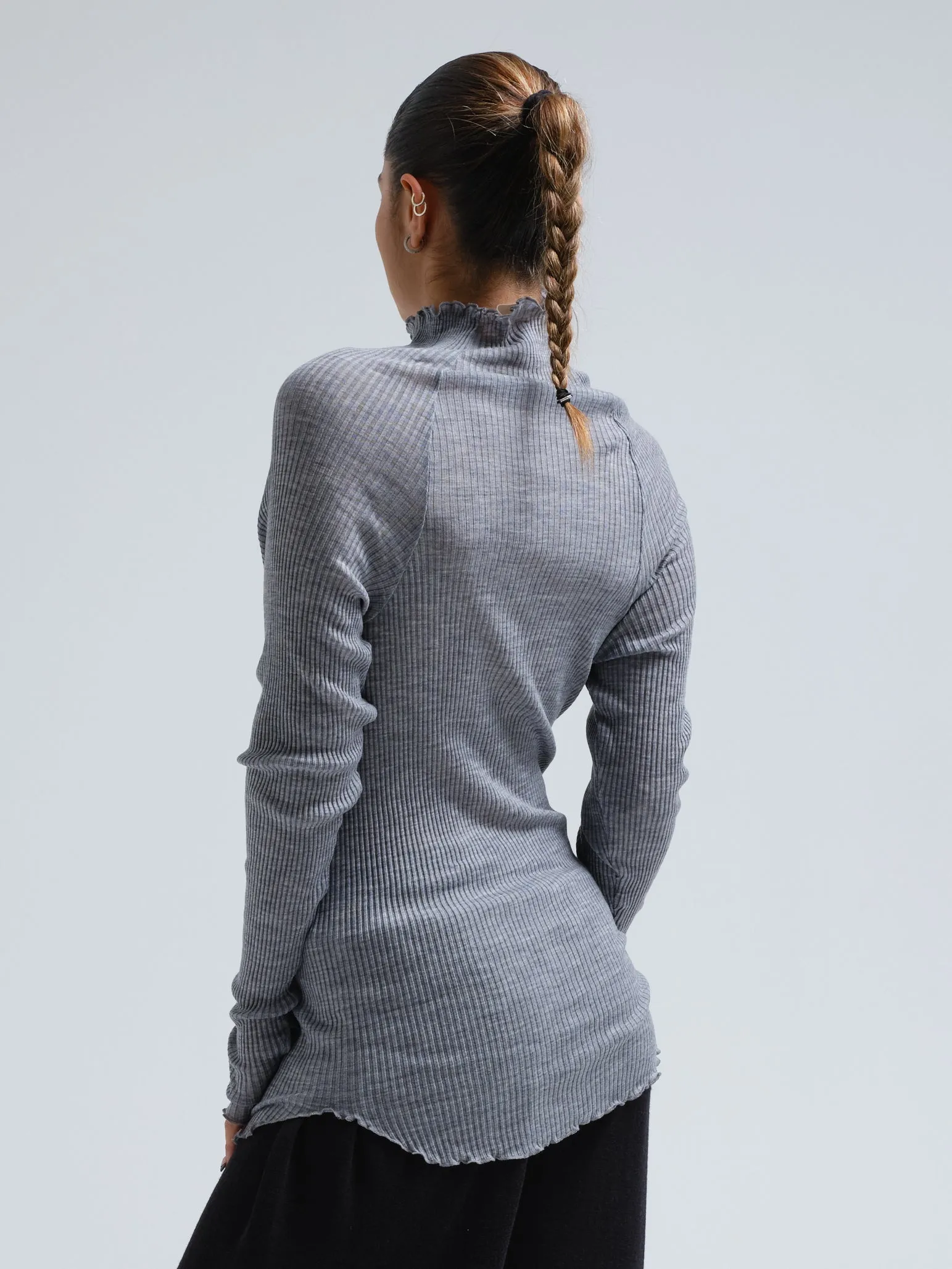 Fiori | Merino wool - Grey Melange