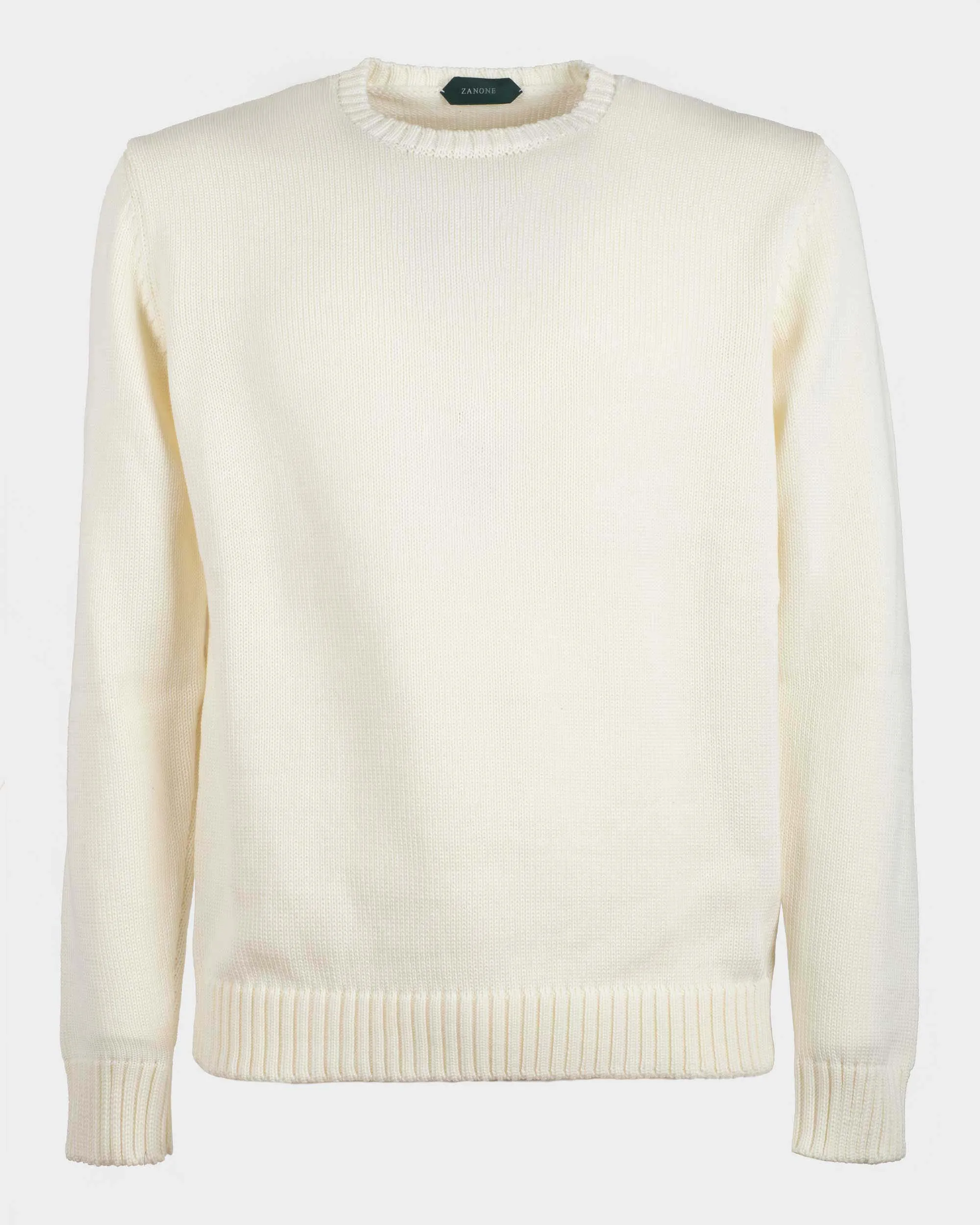 Girocollo slim fit Zanone in lana merinos