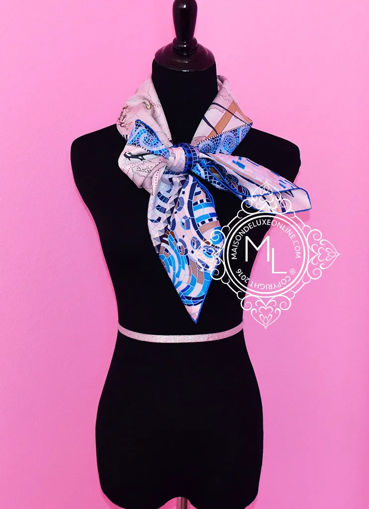 Hermes Twill Silk 90 cm Le Voyage De Pytheas Scarf