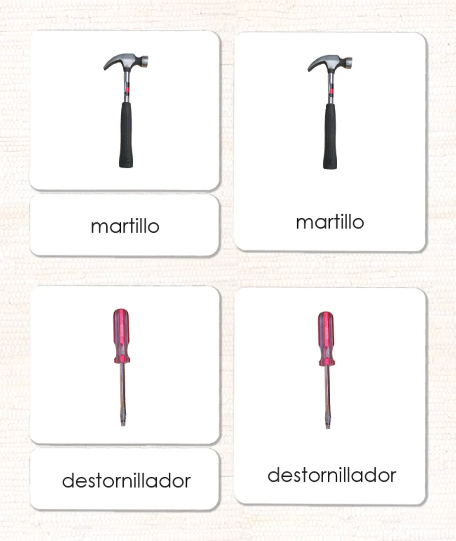 Imperfect Spanish Tools 3-Part Cards