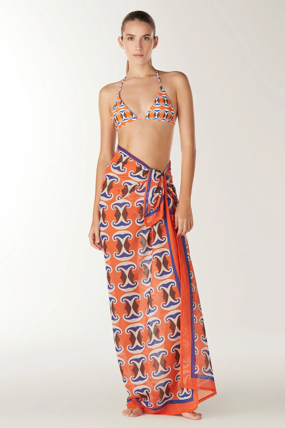 Indigo Waves Sarong 2