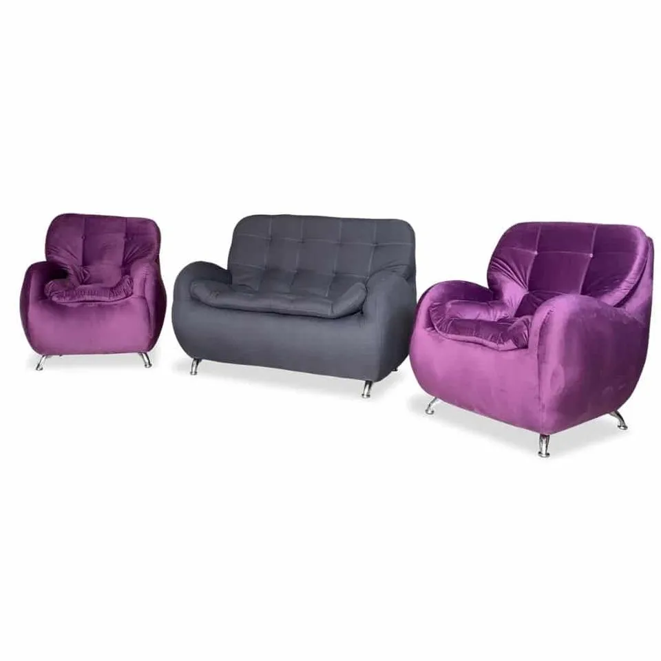 Juego de Sala Alaska Gris Morado