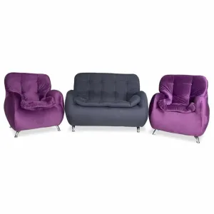 Juego de Sala Alaska Gris Morado