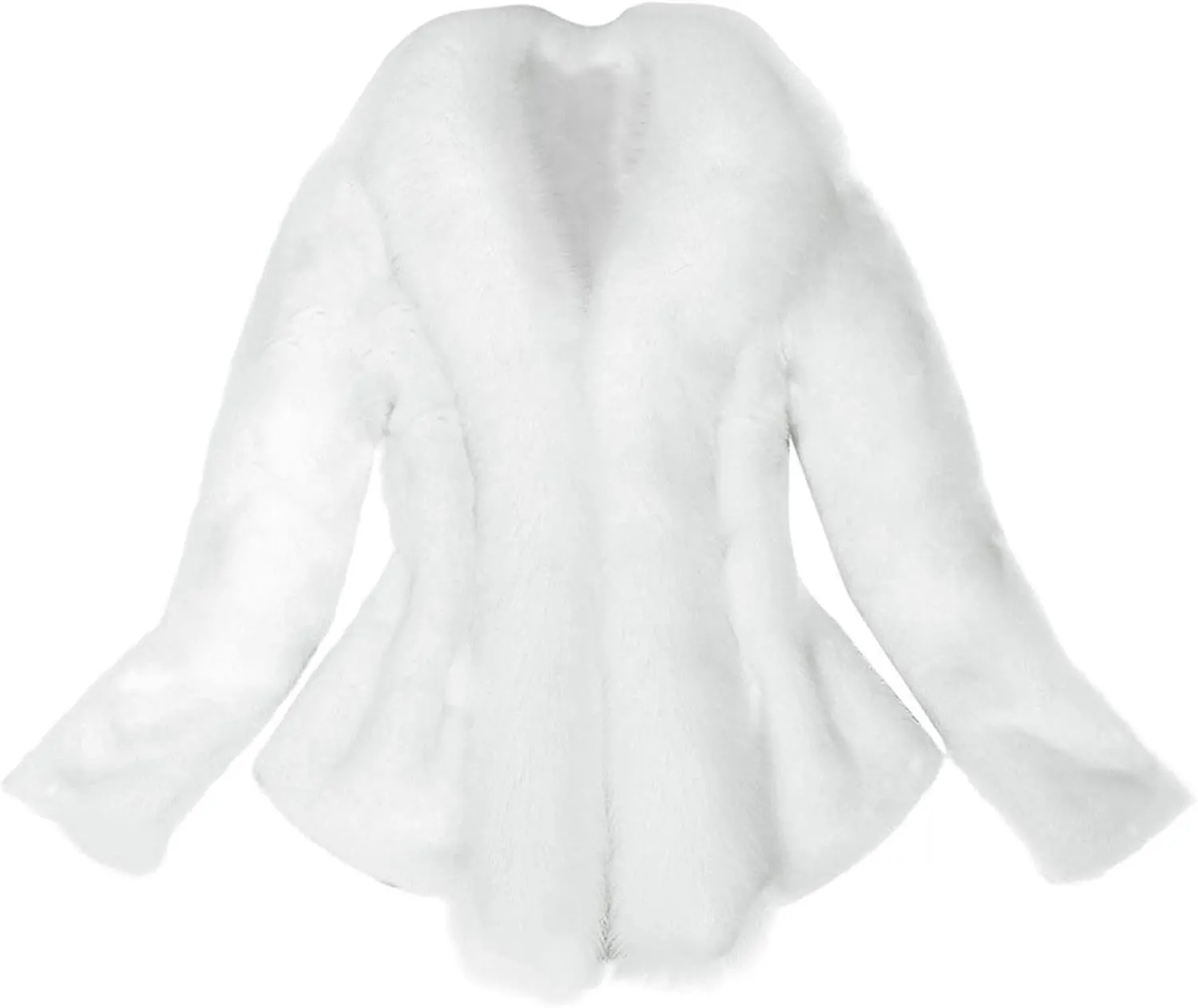 LCMTWX Womens Winter Outerwear Faux Fur Long Jacket Faux Sleeve Short Warm Women's Coat Long Sleeve Pockets Shaggy Purple
