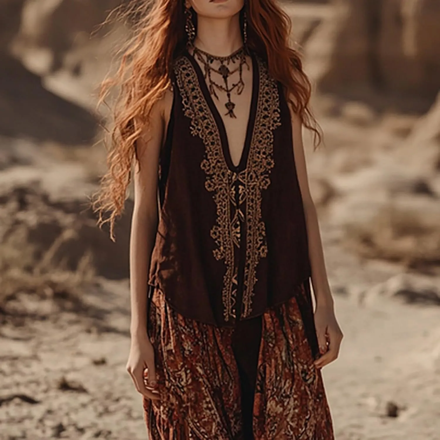 Linen Tops for Women Summer Loose Fit Plus Size 2025 Trendy Embroidered Boho Tank Top V Neck Sleeveless Beach Shirts