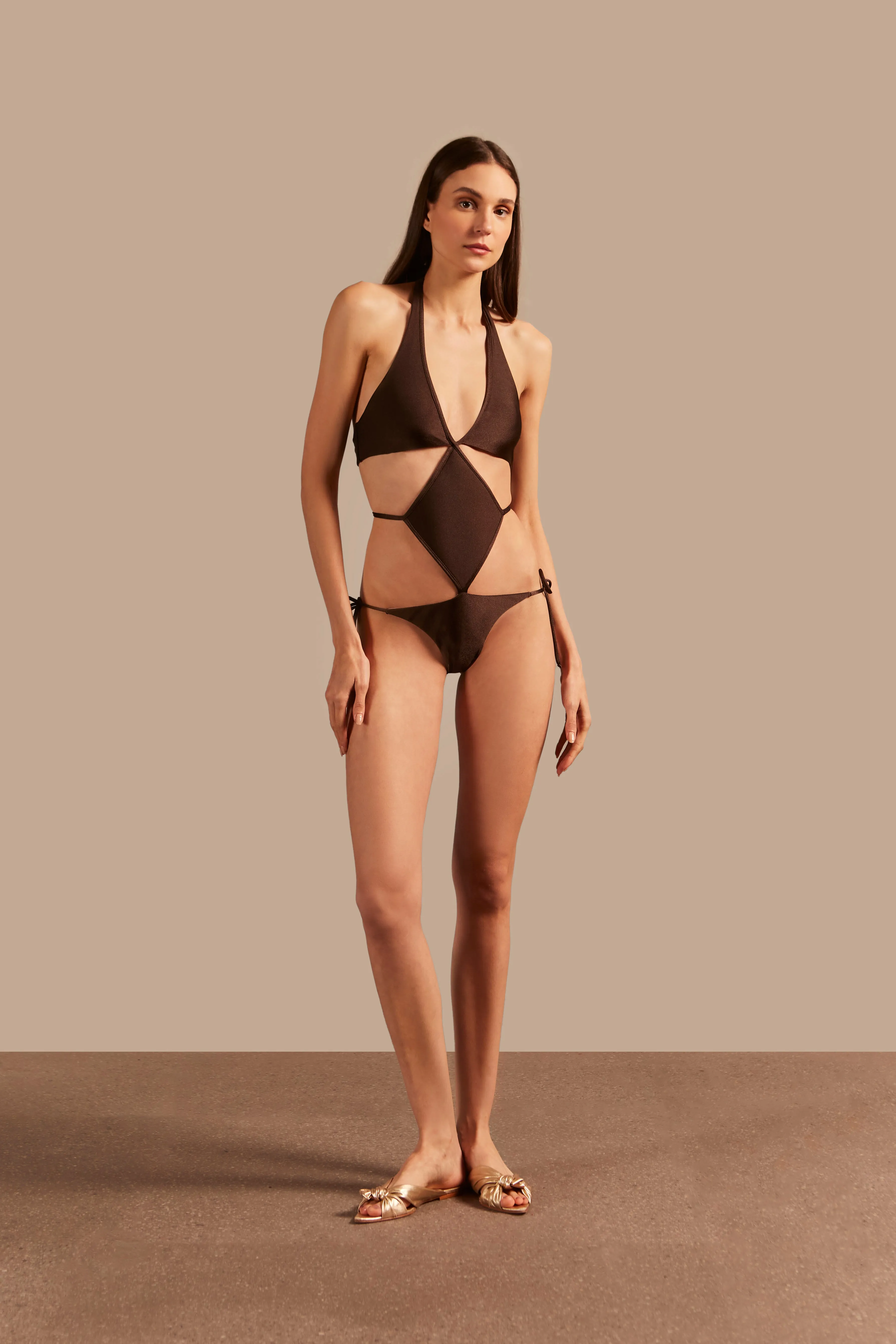 Maillot Engana Mamãe Vazado Colibri Solids