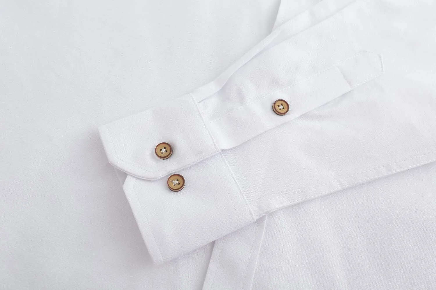 Men Banded Collar Shirts Oxford Mandarin Collar Shirts Camisa sin Cuello para Hombre