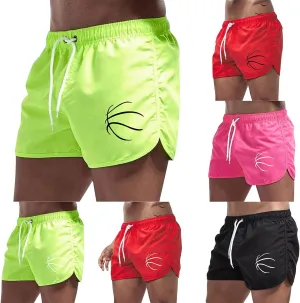Men's Swim Trunks 5 Inch Quick Dry Baseball Board Shorts Summer Swimming Trunks Beach Shorts for Men Bathing Suits