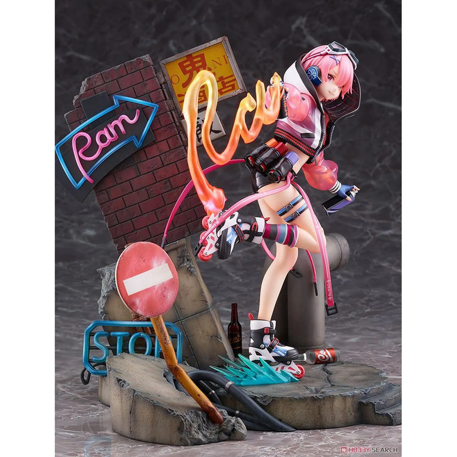 New Arrival Estream Estatuilla Ram Neon City Ver. Escala 1:7 Re:Zero Starting Life In Another World