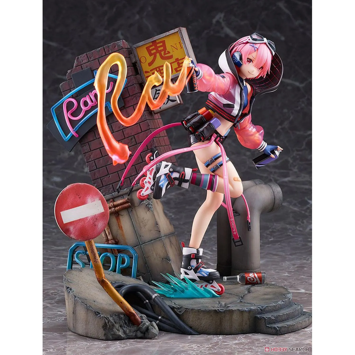 New Arrival Estream Estatuilla Ram Neon City Ver. Escala 1:7 Re:Zero Starting Life In Another World