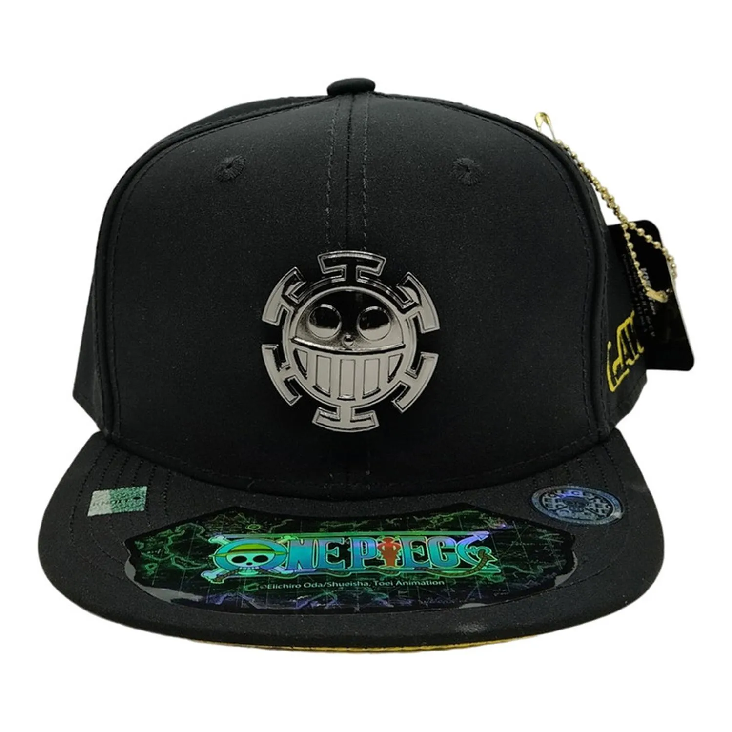 New Arrival Kndit Caps Gorra Negra Placa Oscura Trafalgar One Piece