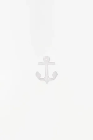 Perchero ancla lacado en blanco - D846B