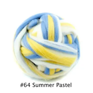 Polish Merino Wool Top - Summer Pastel