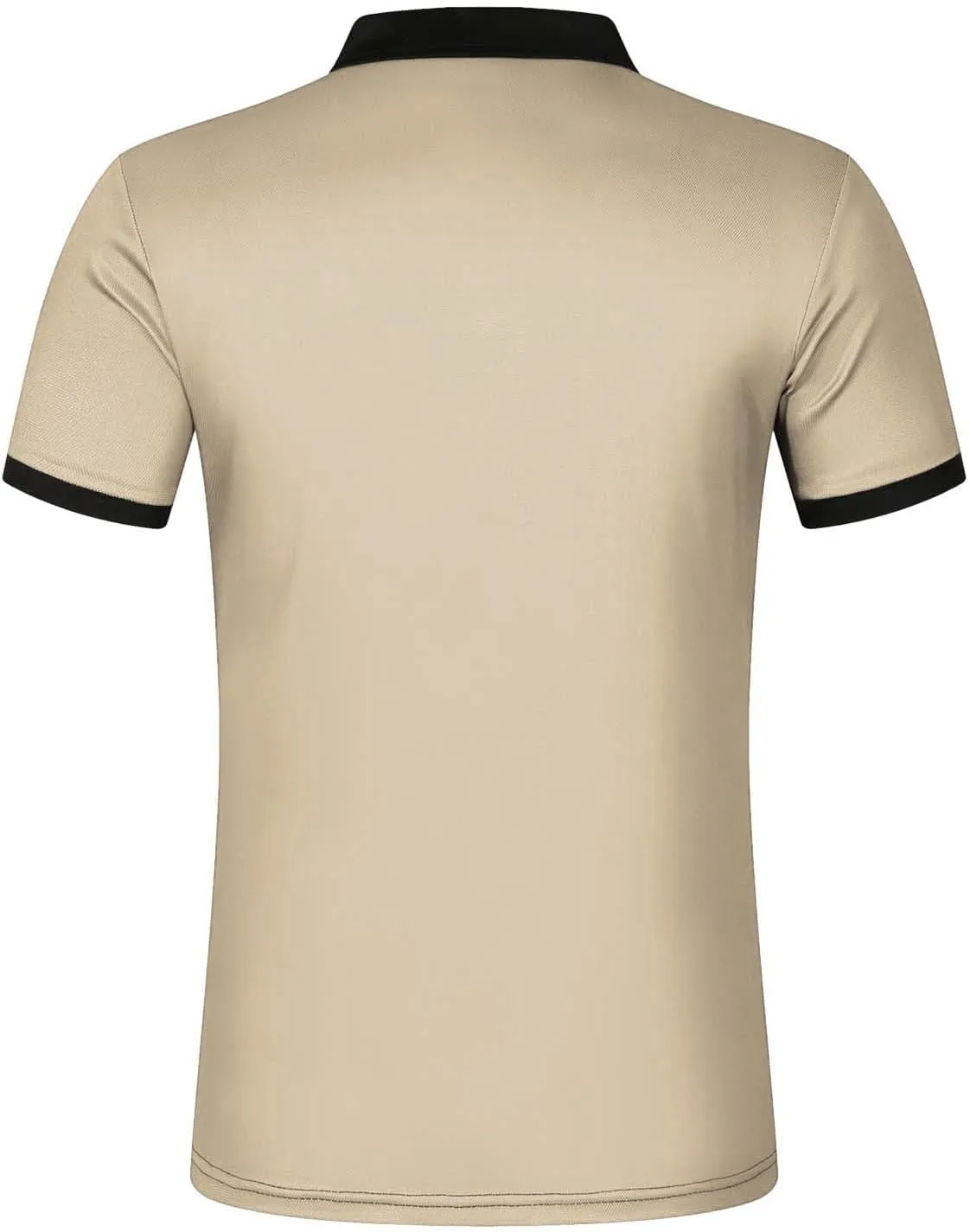 Polo Shirts for Men with Pocket Casual Collared Shirt Polos Classic Button Golf Shirt Loose Athletic Pullover