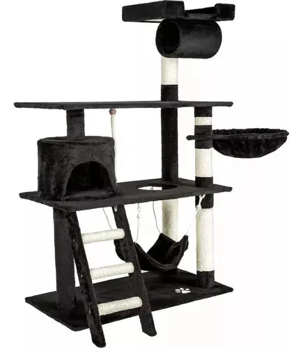 Rascador Torre Con Hamaca 4 Niveles 1.4 Mt. Para Gatos