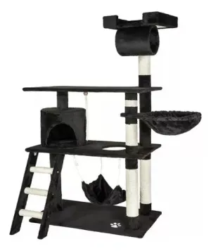 Rascador Torre Con Hamaca 4 Niveles 1.4 Mt. Para Gatos