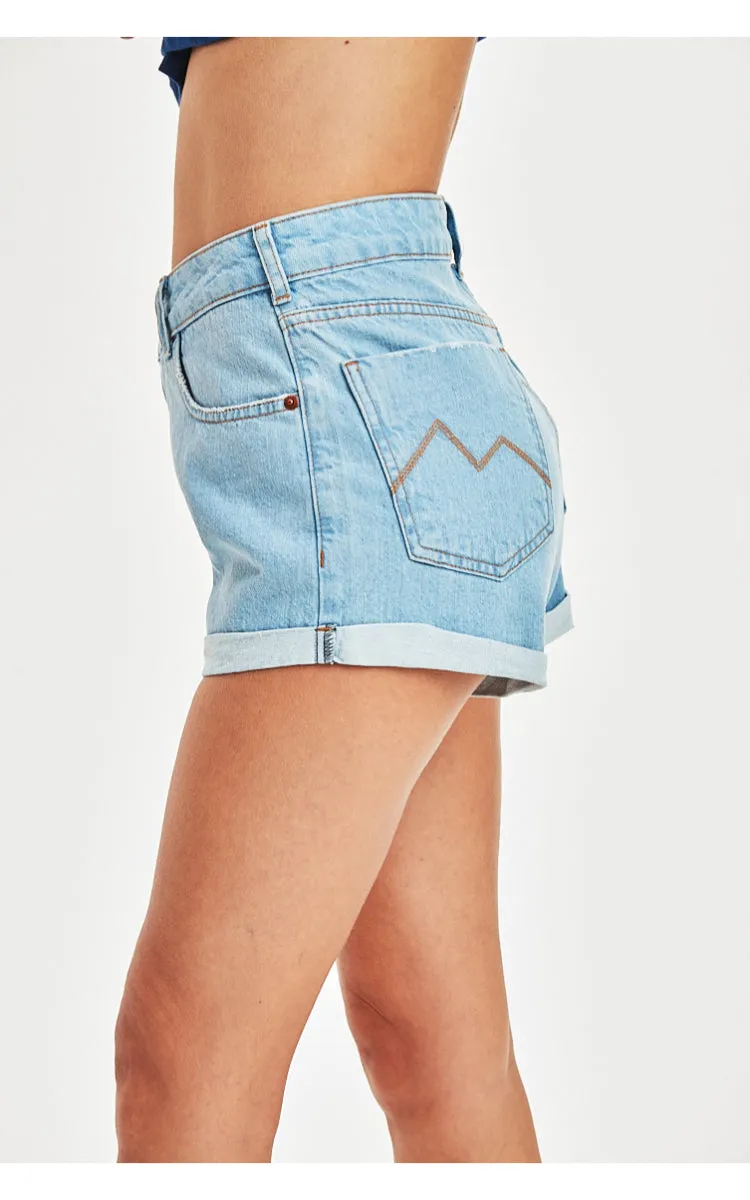SHORTS JEANS C4 VINTAGE LIGHT BLUE