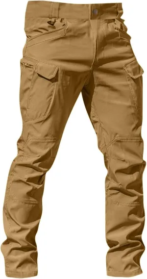 Tactical Pants for Men Ripstop Cargo Water Resistant Hiking Pants Relaxed Fit Stretch Quick Dry Work Pant Multi Pockets