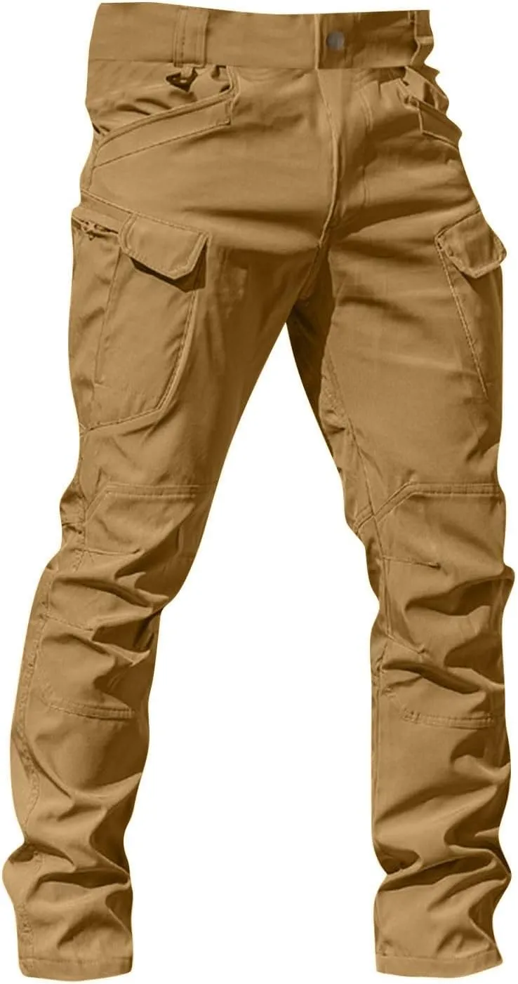 Tactical Pants for Men Ripstop Cargo Water Resistant Hiking Pants Relaxed Fit Stretch Quick Dry Work Pant Multi Pockets