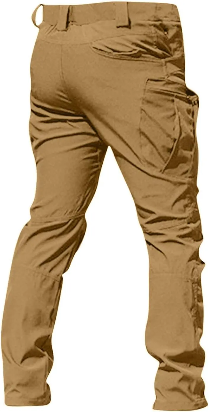 Tactical Pants for Men Ripstop Cargo Water Resistant Hiking Pants Relaxed Fit Stretch Quick Dry Work Pant Multi Pockets