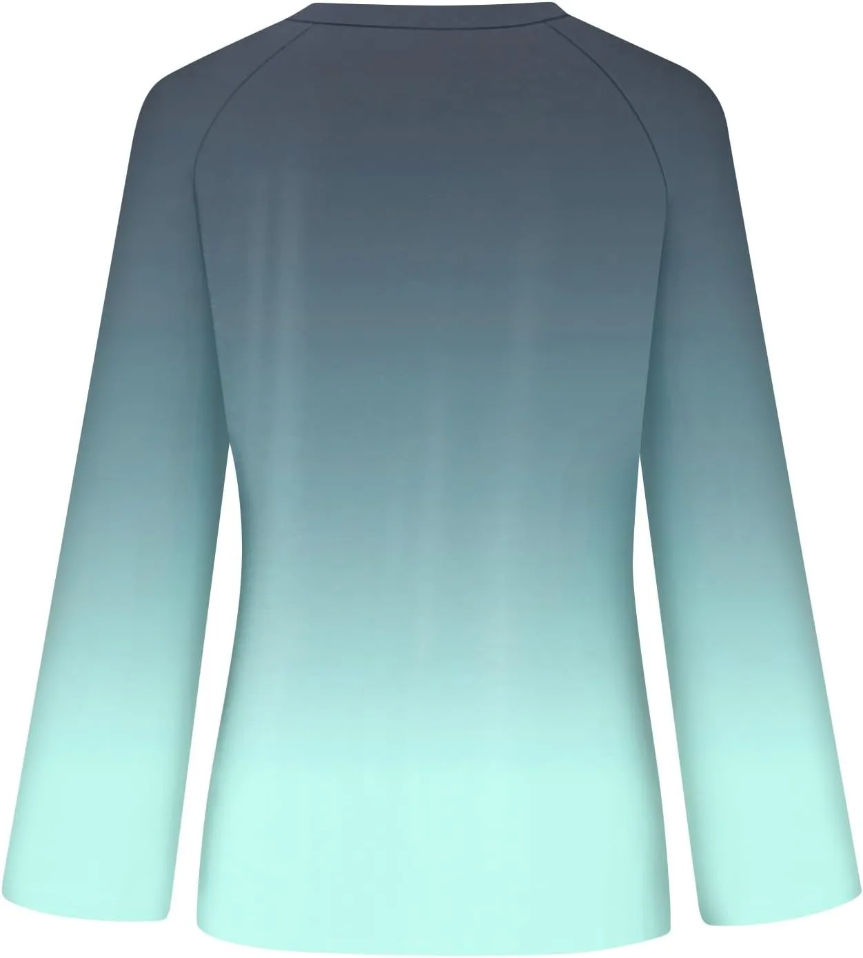 Trendy V - Neck Women's Gradient Printed Five - Point - Sleeved Garment Female's Core T Shirts for The Coming Summer 2025