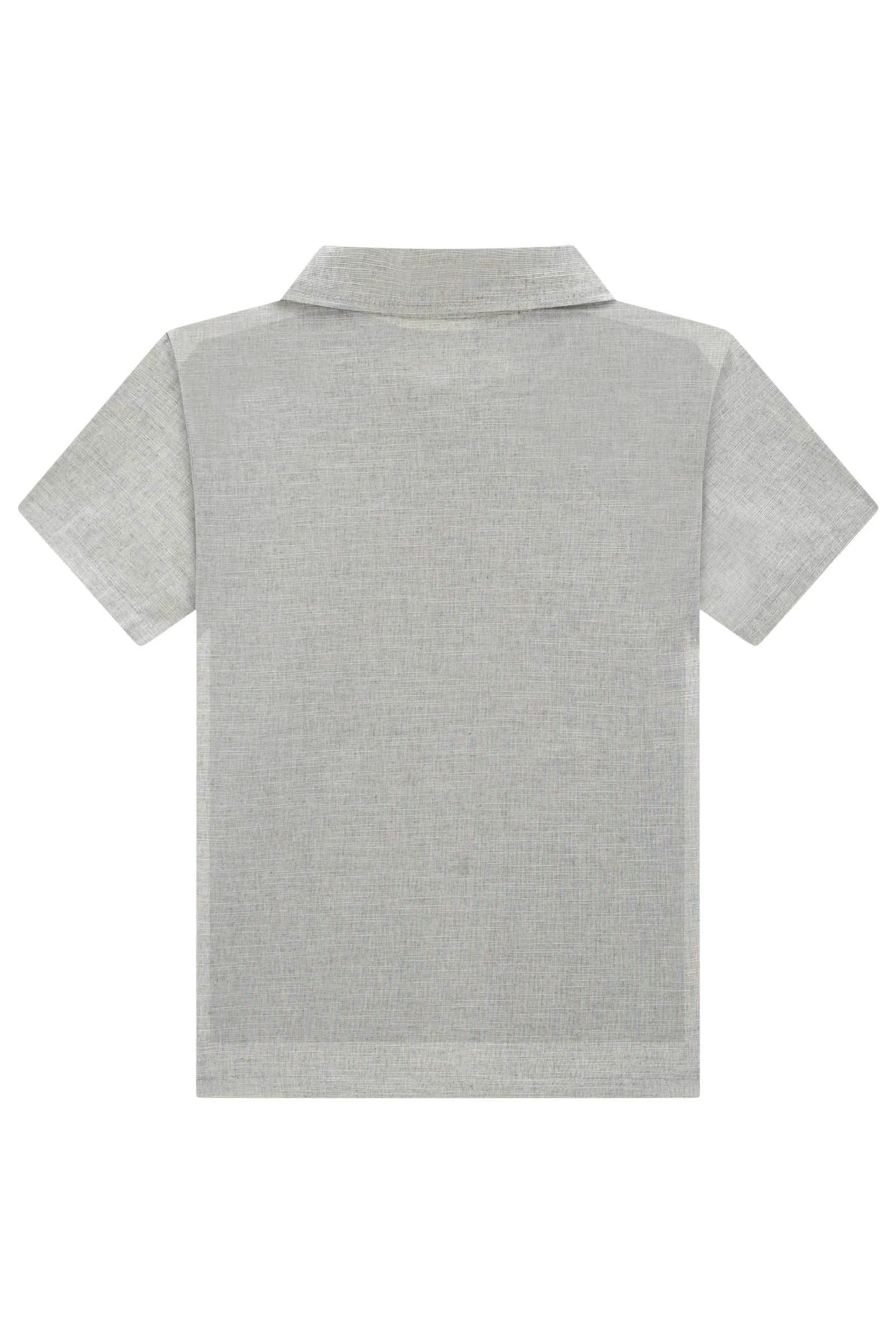 Trio de Camisa em Tecido Verano Milano Camiseta em Meia Malha e Bermuda em Sarja Stretch  78635 Johnny Fox