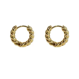 TWISTED GOLDTONE HUGGIES